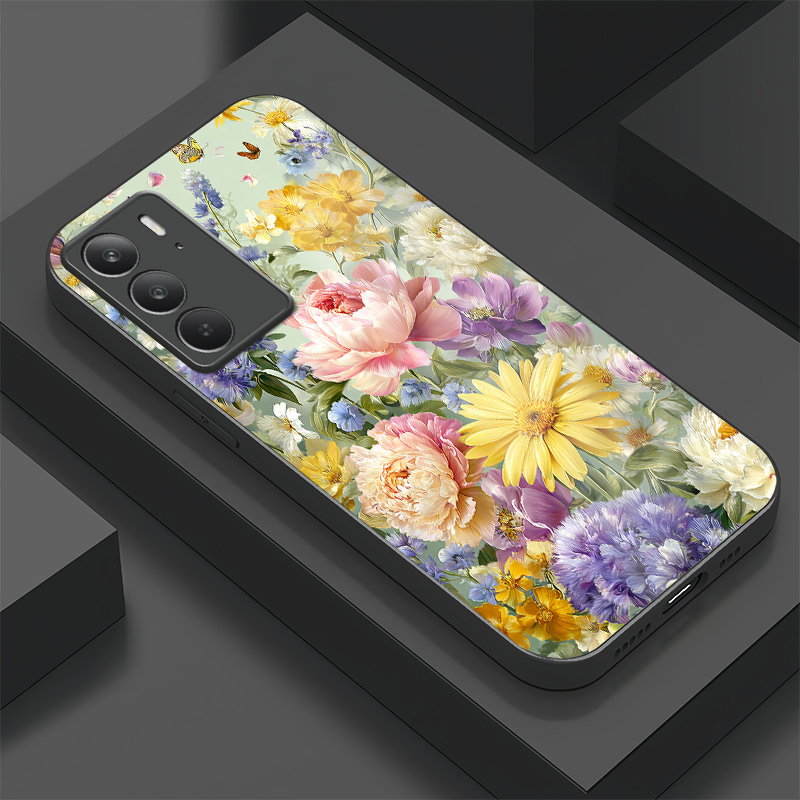 Realme C67 - Coque de téléphone en verre trempé