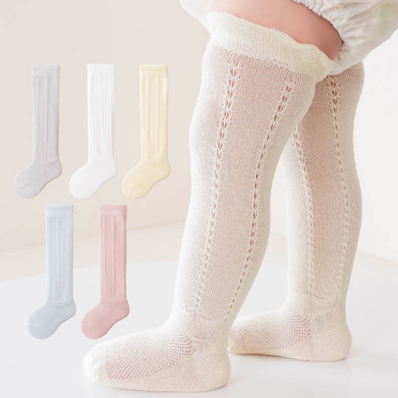 Baby Sock Oximeter - Chaussettes longues ajourées pour bébé, maille