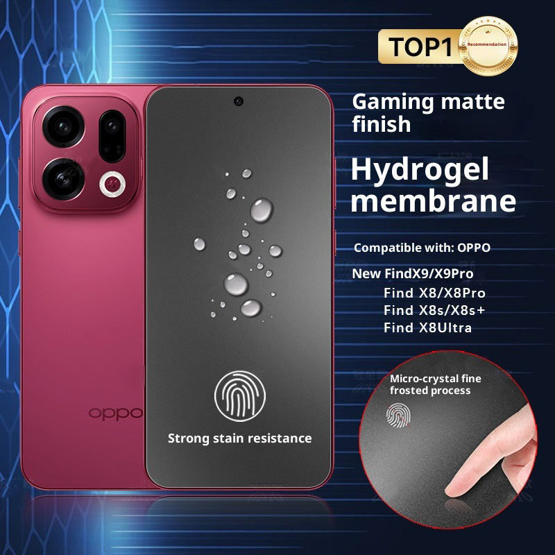 Oppo Find X8 - Film Hydrogel mat avant incurvé 3D,